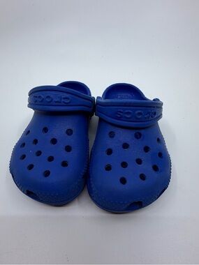 Bright Blue Crocs Classic Clogs Toddler Size C7